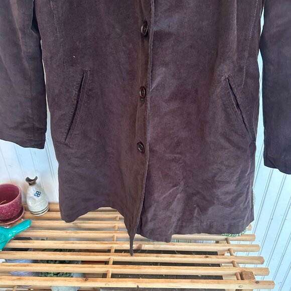 Chadwicks Of Boston Womens Brown Corduroy Blazer Coat Size 8 - Picture 7 of 7